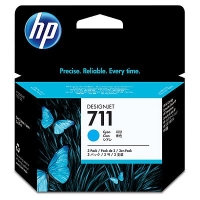 HP 711 Paquete de 3 cartuchos de tinta cian